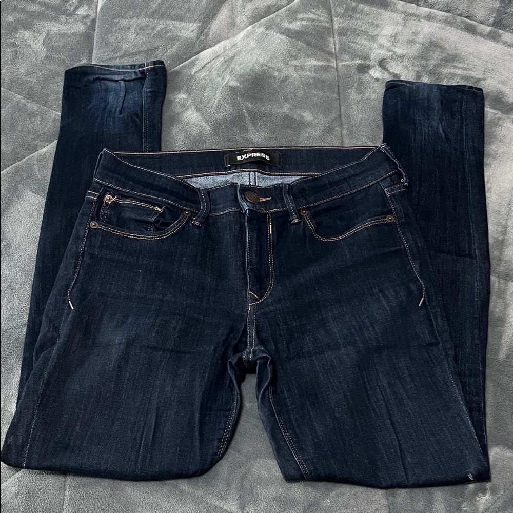 Express Women’s Dark Indigo Skinny Jeans